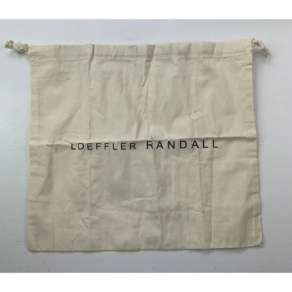 Loeffler Randall Leather Silver Chain Clutch Crossbody Handbag NWT $395 AS IS